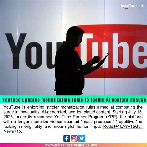 YouTube Halts Monetization for Fully AI‑Generated Channels